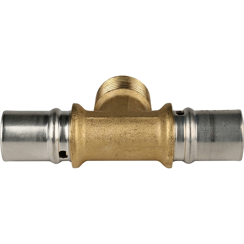 Тройник APE переходной с наружной резьбой 20*1/2*20 (пресс-фитинги ...